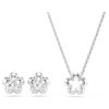 Ariana Grande X Swarovski : ensemble de perles en cristal, taille ronde, motif floral, blanc, plaqué rhodium Ariana Grande X Swarovski : ensemble de perles en cristal, taille ronde, motif floral, blanc, plaqué rhodium