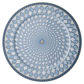 Assiette de service Signum en porcelaine, grande, bleue