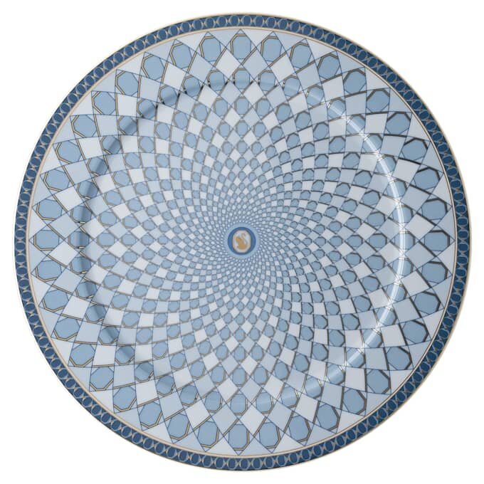 Assiette de service Signum en porcelaine, grande, bleue Assiette de service Signum en porcelaine, grande, bleue