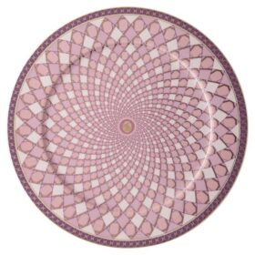 Assiette de service Signum en porcelaine, grande, rose