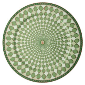Assiette de service Signum en porcelaine, grande, verte