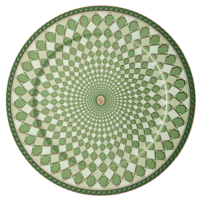 Assiette de service Signum en porcelaine, grande, verte Assiette de service Signum en porcelaine, grande, verte