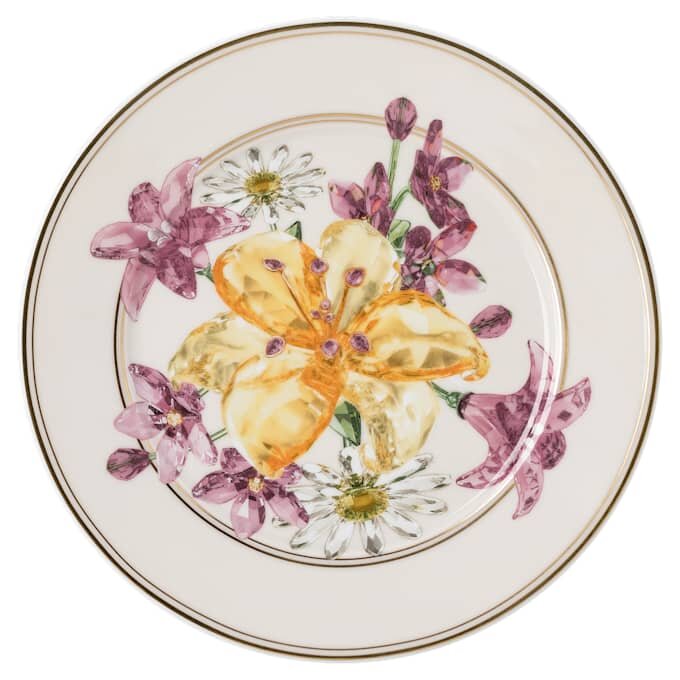Assiette à pain Idyllia en porcelaine, motif Crystal Print, bouquet, multicolore Assiette à pain Idyllia en porcelaine, motif Crystal Print, bouquet, multicolore