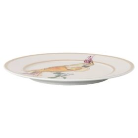 Assiette à pain Idyllia en porcelaine, motif « Crystal Print », cacatoès, multicolore