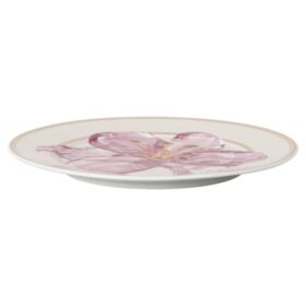 Assiette à pain Idyllia en porcelaine, motif Crystal Print, lys, violet