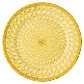 Assiette à pain Signum en porcelaine, jaune