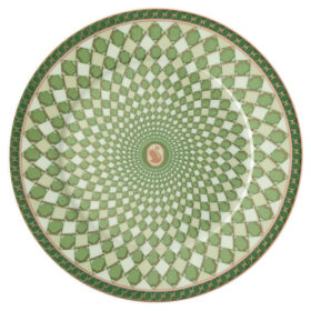 Assiette à pain Signum en porcelaine, verte