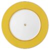Assiette plate Signum en porcelaine, jaune Assiette plate Signum en porcelaine, jaune