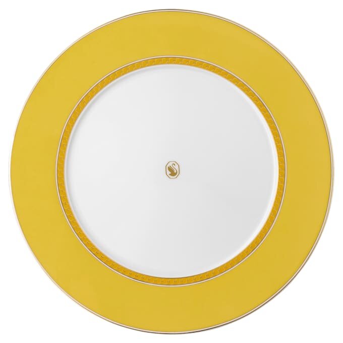 Assiette plate Signum en porcelaine, jaune Assiette plate Signum en porcelaine, jaune