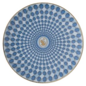 Assiette Signum en porcelaine, petite, bleue