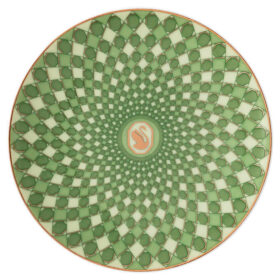 Assiette Signum en porcelaine, petite, verte
