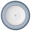 Assiette à soupe Signum en porcelaine, bleue
