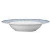 Assiette à soupe Signum en porcelaine, bleue