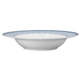 Assiette à soupe Signum en porcelaine, bleue