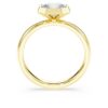Bague à chaton octogonal, diamants synthétiques 1,0 ct au total, forme octogonale, or jaune 14 carats Bague à chaton octogonal, diamants synthétiques 1,0 ct au total, forme octogonale, or jaune 14 carats