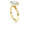 Bague à chaton octogonal, diamants synthétiques 3,0 ct au total, forme octogonale, or jaune 14 carats Bague à chaton octogonal, diamants synthétiques 3,0 ct au total, forme octogonale, or jaune 14 carats