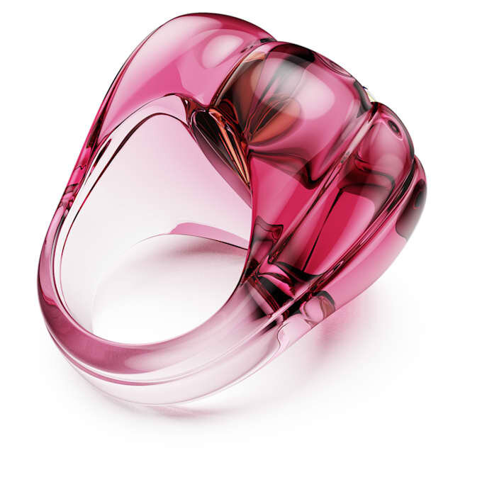 Bague cocktail Dulcis, taille cœur, pavé, cœur, rose Bague cocktail Dulcis, taille cœur, pavé, cœur, rose