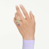 Bague cocktail Gema, tailles variées, multicolore, plaquée or Bague cocktail Gema, tailles variées, multicolore, plaquée or