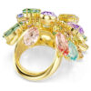 Bague cocktail Gema, tailles variées, multicolore, plaquée or Bague cocktail Gema, tailles variées, multicolore, plaquée or