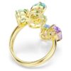 Bague cocktail Gema, tailles variées, multicolore, plaquée or Bague cocktail Gema, tailles variées, multicolore, plaquée or