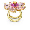 Bague cocktail Idyllia « Fleur », rose, plaquée or Bague cocktail Idyllia « Fleur », rose, plaquée or