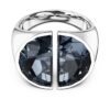 Bague cocktail Lucent grise, plaquée rhodium Bague cocktail Lucent grise, plaquée rhodium