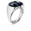 Bague cocktail Lucent grise, plaquée rhodium Bague cocktail Lucent grise, plaquée rhodium