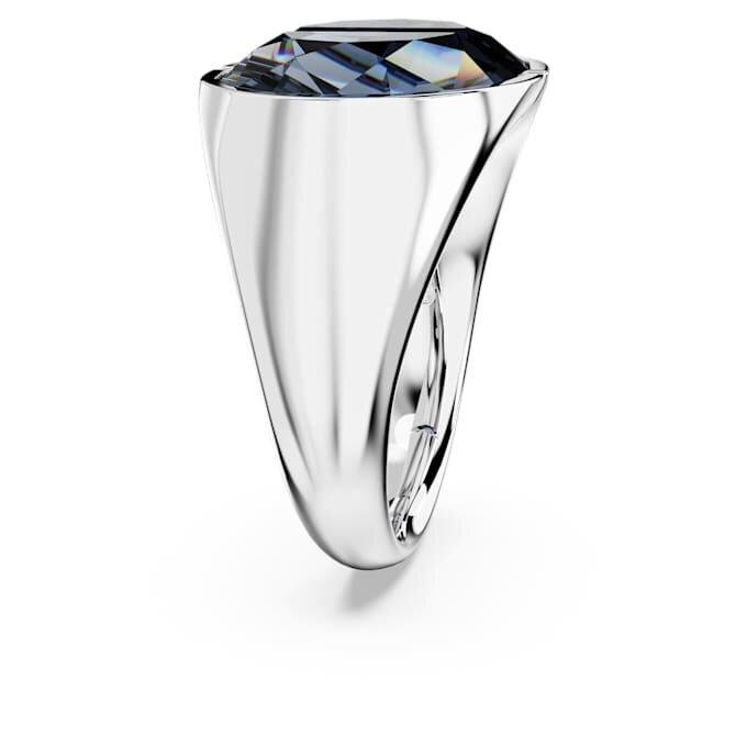 Bague cocktail Lucent grise, plaquée rhodium Bague cocktail Lucent grise, plaquée rhodium