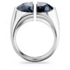 Bague cocktail Lucent grise, plaquée rhodium Bague cocktail Lucent grise, plaquée rhodium