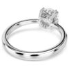 Bague cocktail Stilla, taille ronde, blanche, finition argentée Bague cocktail Stilla, taille ronde, blanche, finition argentée