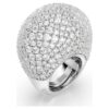 Bague cocktail Sublima, grande, blanche, plaquée rhodium Bague cocktail Sublima, grande, blanche, plaquée rhodium