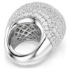 Bague cocktail Sublima, grande, blanche, plaquée rhodium Bague cocktail Sublima, grande, blanche, plaquée rhodium