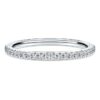 Bague d’éternité avec diamants synthétiques de 0,2 ct au total, forme ronde, or blanc 14 carats Bague d’éternité avec diamants synthétiques de 0,2 ct au total, forme ronde, or blanc 14 carats