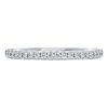 Bague d’éternité avec diamants synthétiques de 0,2 ct au total, forme ronde, or blanc 14 carats Bague d’éternité avec diamants synthétiques de 0,2 ct au total, forme ronde, or blanc 14 carats