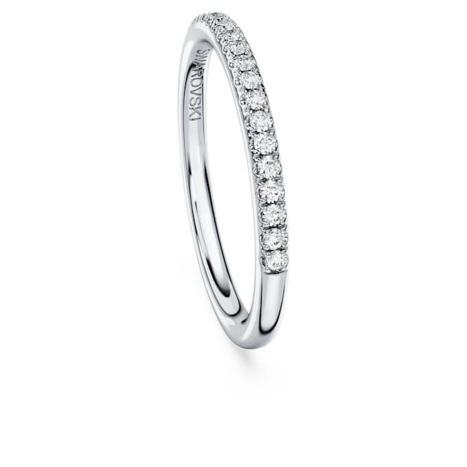 Bague d’éternité avec diamants synthétiques de 0,2 ct au total, forme ronde, or blanc 14 carats Bague d’éternité avec diamants synthétiques de 0,2 ct au total, forme ronde, or blanc 14 carats