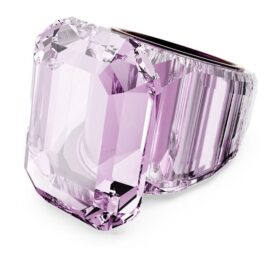 Bague de cocktail Lucent, taille octogonale, rose