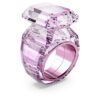 Bague de cocktail Lucent, taille octogonale, rose