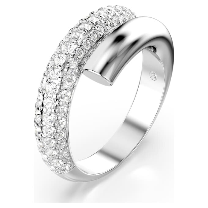 Bague Dextera blanche, plaquée rhodium Bague Dextera blanche, plaquée rhodium