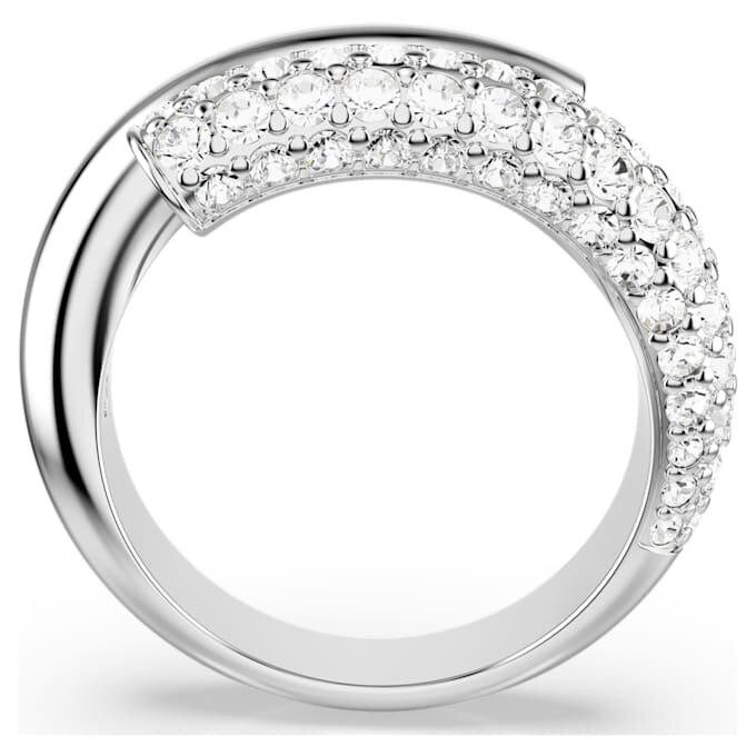 Bague Dextera blanche, plaquée rhodium Bague Dextera blanche, plaquée rhodium