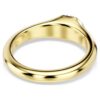 Bague Dextera à tailles variées, blanche, plaquée or Bague Dextera à tailles variées, blanche, plaquée or