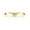 Bague Eternity avec diamants synthétiques de 0,05 ct au total, forme ronde, or jaune 14 carats Bague Eternity avec diamants synthétiques de 0,05 ct au total, forme ronde, or jaune 14 carats