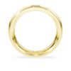 Bague Eternity avec diamants synthétiques de 0,05 ct au total, forme ronde, or jaune 14 carats Bague Eternity avec diamants synthétiques de 0,05 ct au total, forme ronde, or jaune 14 carats