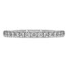 Bague Eternity Band avec diamants synthétiques 0,4 ct au total, forme ronde, argent sterling Bague Eternity Band avec diamants synthétiques 0,4 ct au total, forme ronde, argent sterling