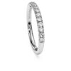 Bague Eternity Band avec diamants synthétiques 0,4 ct au total, forme ronde, argent sterling Bague Eternity Band avec diamants synthétiques 0,4 ct au total, forme ronde, argent sterling