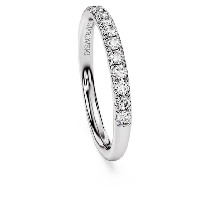 Bague Eternity Band avec diamants synthétiques 0,4 ct au total, forme ronde, argent sterling Bague Eternity Band avec diamants synthétiques 0,4 ct au total, forme ronde, argent sterling