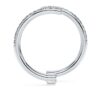 Bague Eternity à bande ouverte, diamants synthétiques 0,2 ct au total, forme ronde, or blanc 14 carats Bague Eternity à bande ouverte, diamants synthétiques 0,2 ct au total, forme ronde, or blanc 14 carats