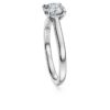 Bague Eternity en diamants synthétiques, 1 ct au total, forme ronde, or blanc 14 carats Bague Eternity en diamants synthétiques, 1 ct au total, forme ronde, or blanc 14 carats