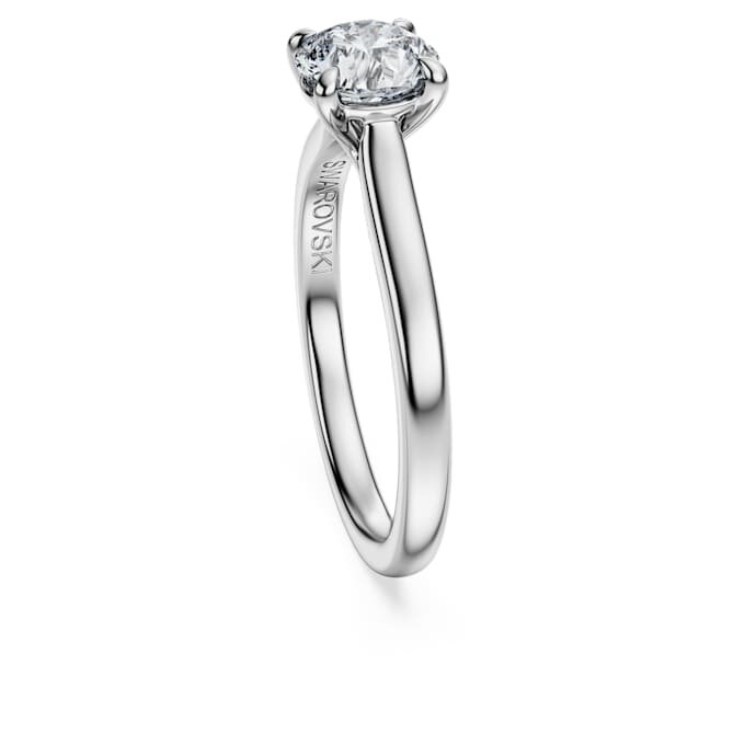 Bague Eternity en diamants synthétiques, 1 ct au total, forme ronde, or blanc 14 carats Bague Eternity en diamants synthétiques, 1 ct au total, forme ronde, or blanc 14 carats