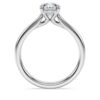 Bague Eternity en diamants synthétiques, 1 ct au total, forme ronde, or blanc 14 carats Bague Eternity en diamants synthétiques, 1 ct au total, forme ronde, or blanc 14 carats