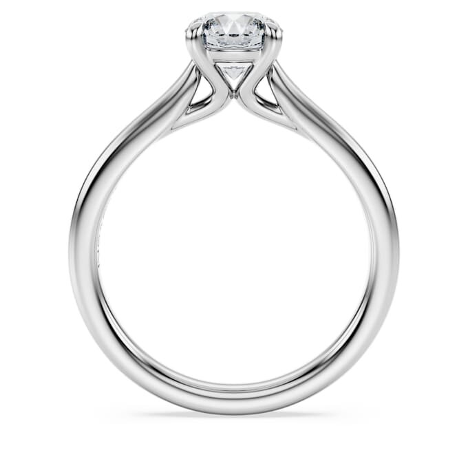 Bague Eternity en diamants synthétiques, 1 ct au total, forme ronde, or blanc 14 carats Bague Eternity en diamants synthétiques, 1 ct au total, forme ronde, or blanc 14 carats